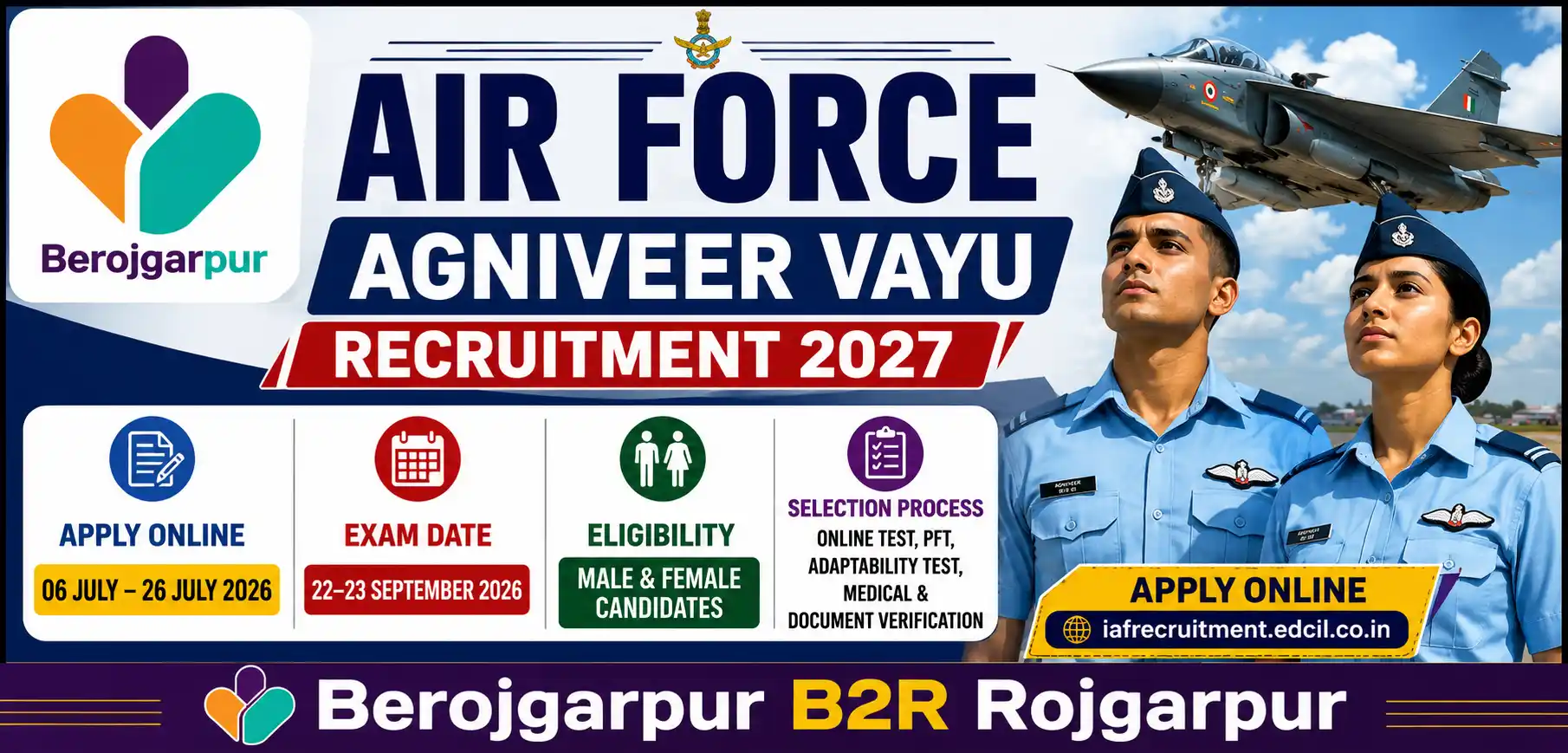 air force agniveer vayu recruitment berojgarpur - b2r - rojgarpur Air Force Agniveer Vayu Recruitment