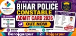 Bihar Police Constable Admit Card 2026 Out