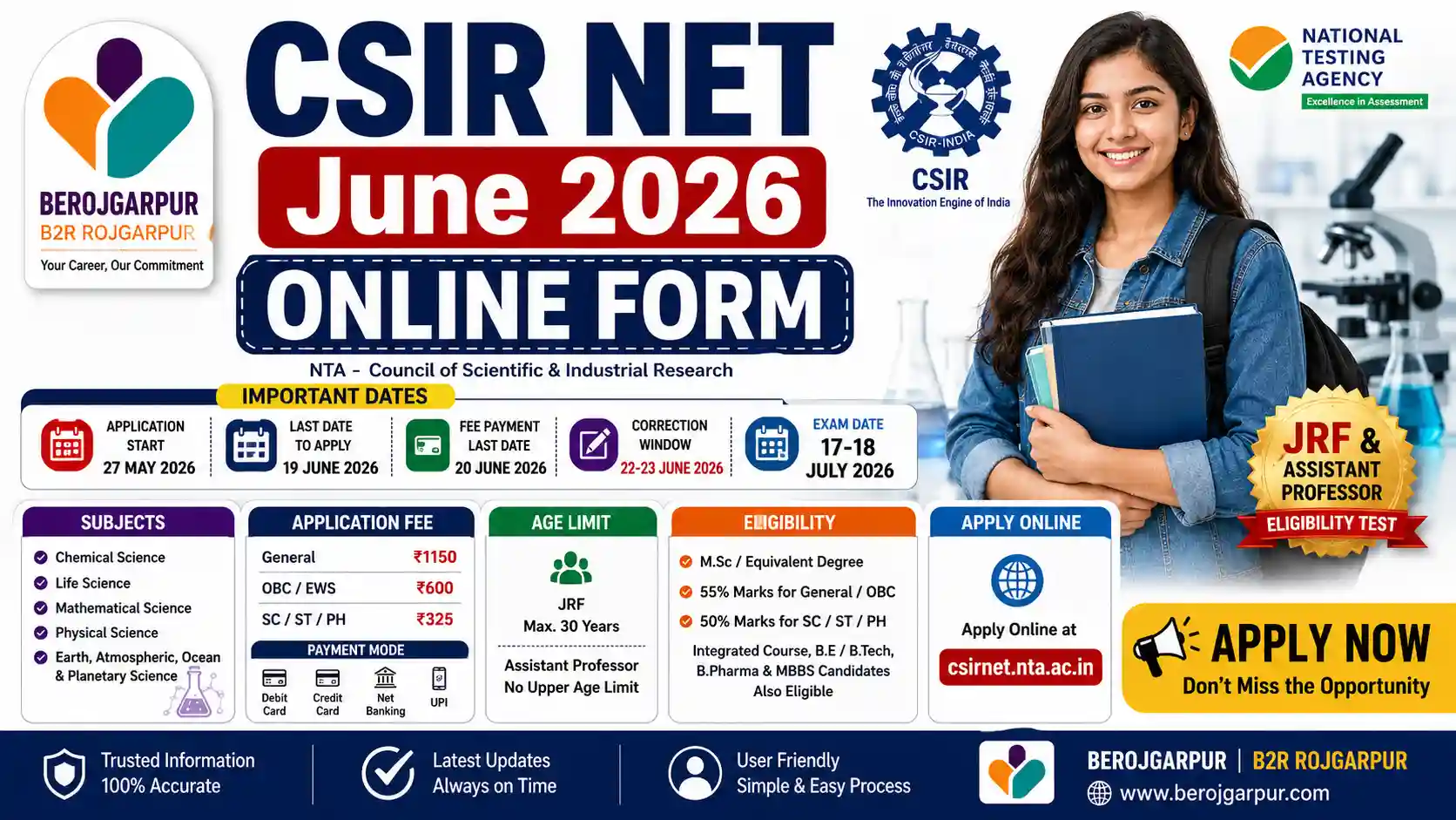 CSIR NET June 2026 Online Form