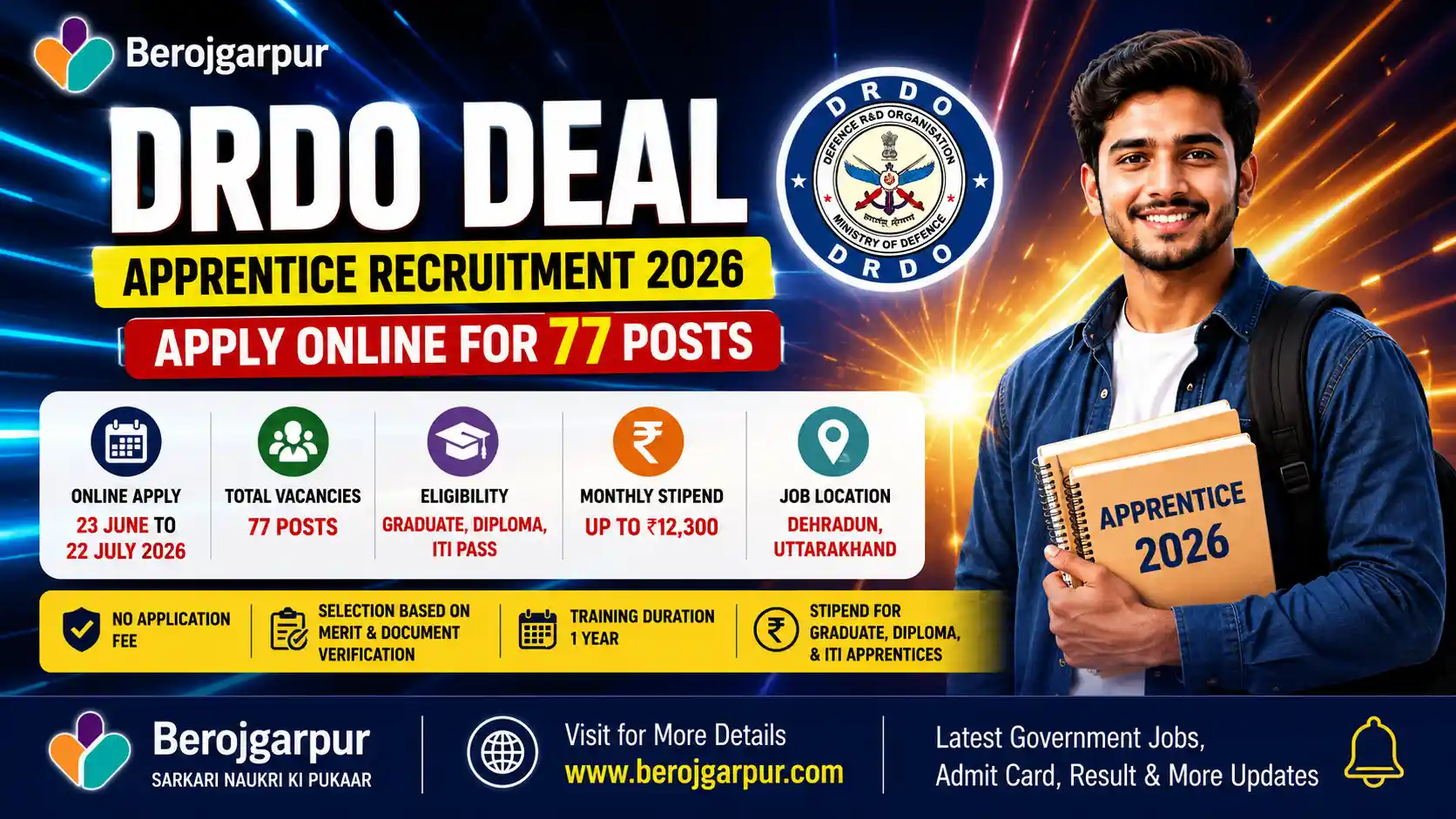 DRDO DEAL Apprentice Recruitment 2026