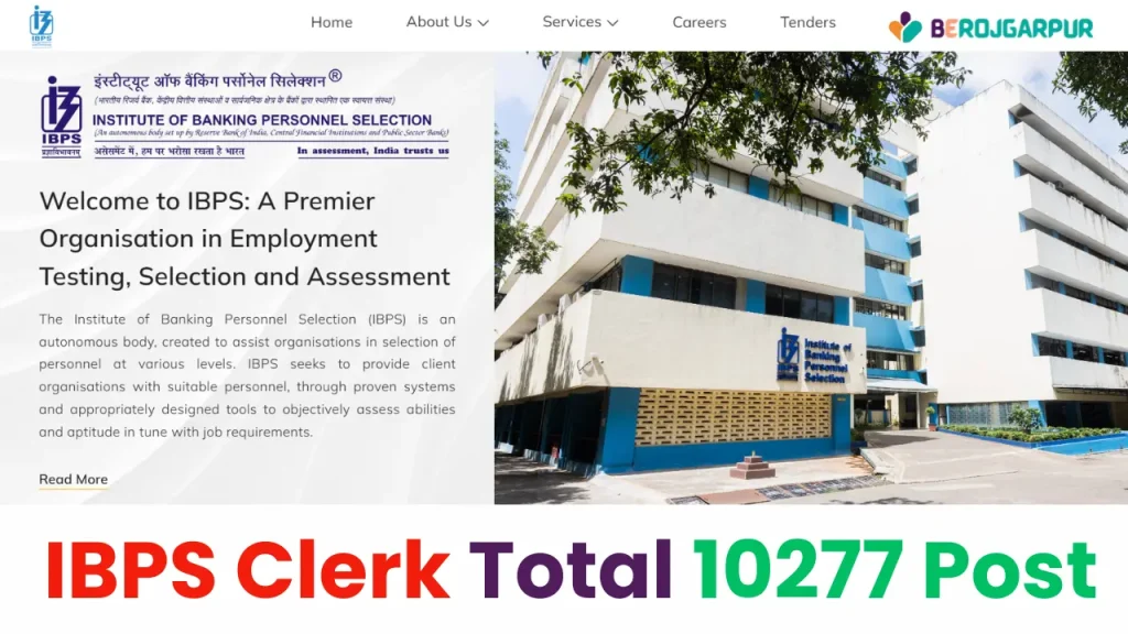 IBPS Clerk 15th Online Form 2025 for 10277 Post