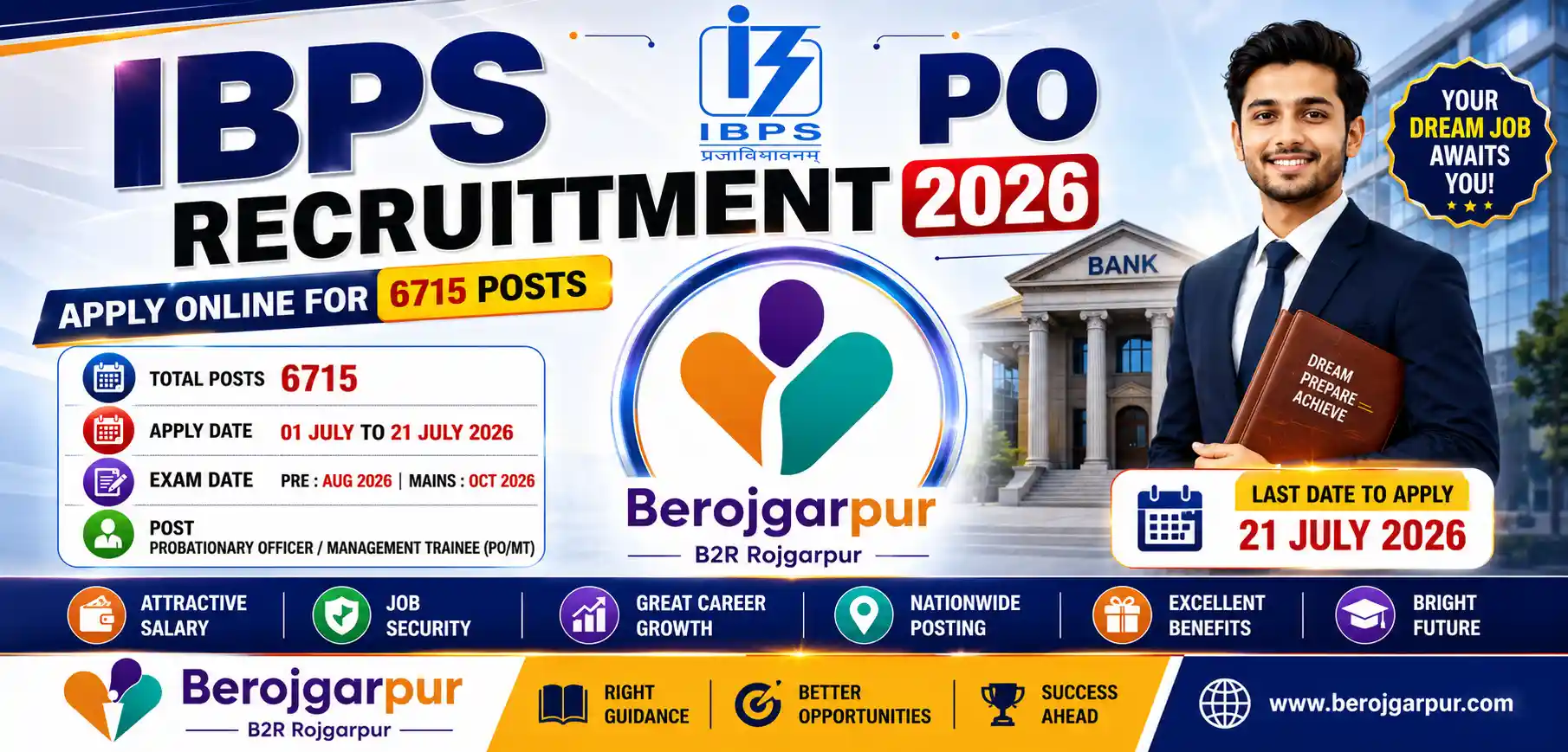 ibps po recruitment 2026 apply berojgarpur - b2r - rojgarpur IBPS PO Recruitment 2026 Apply