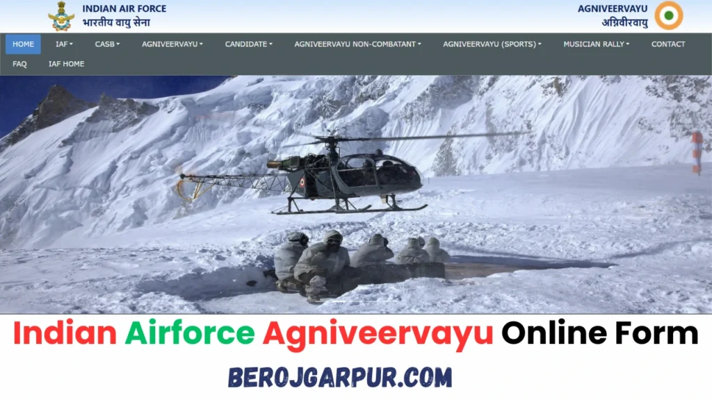 indian airforce agniveer vayu intake online form berojgarpur (b2r jobs) Indian Airforce Agniveervayu Intake 022026 Online Form