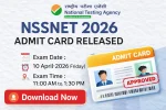 NSSNET Admit Card 2026 Out