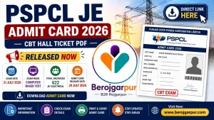 PSPCL JE Admit Card 2026