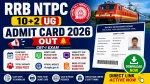 RRB NTPC 10+2 UG Admit Card 2026