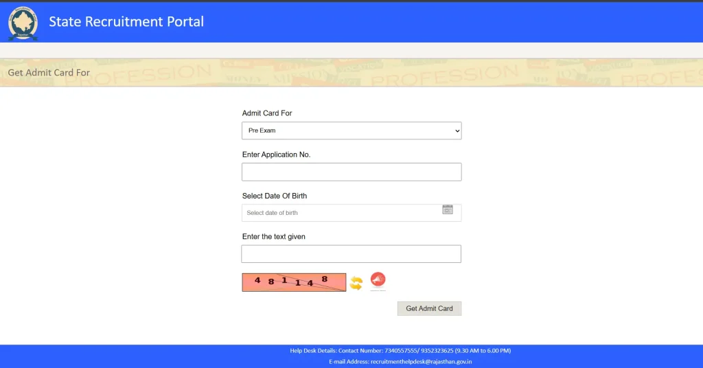 rssb librarian grade 3 admit card 2025 berojgarpur - b2r RSSB Librarian Grade 3 Admit Card 2025