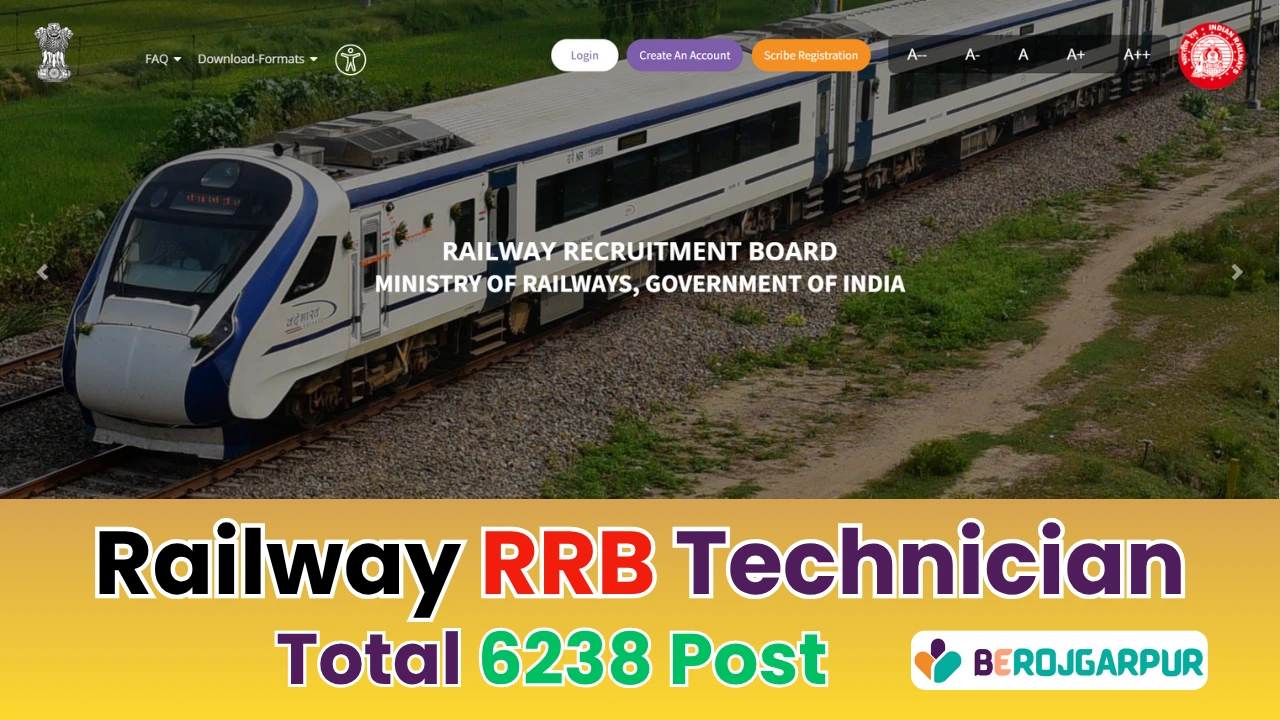 Railway RRB Technician Online Form 2025 for 6238 Post