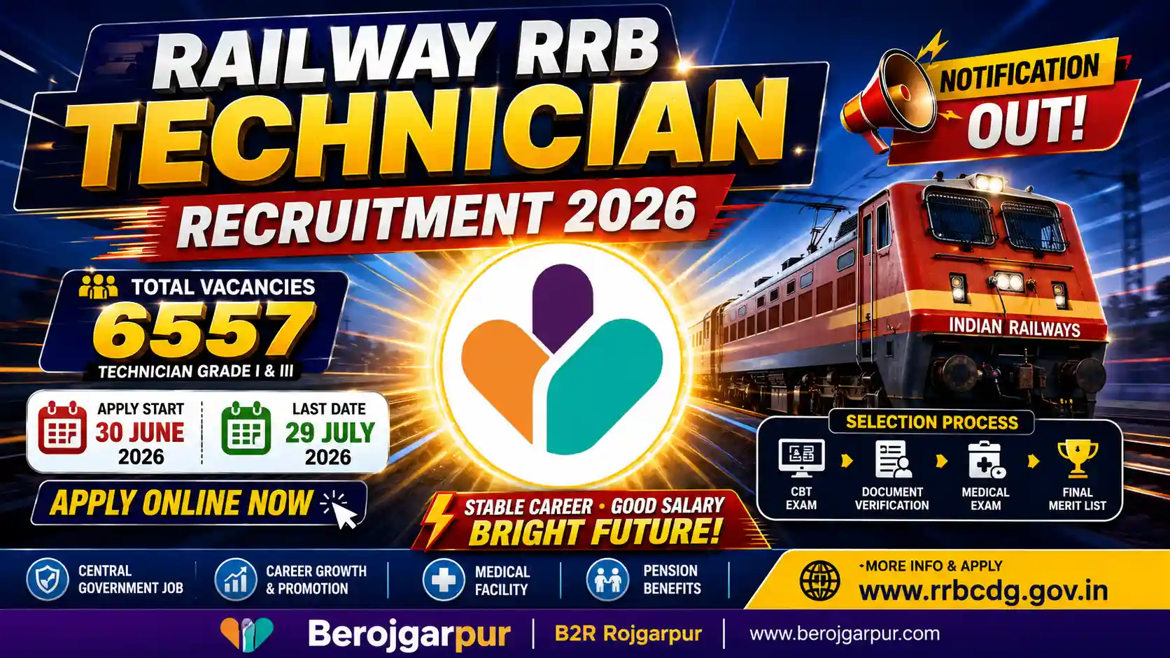 Railway RRB Technician Recruitment 2026