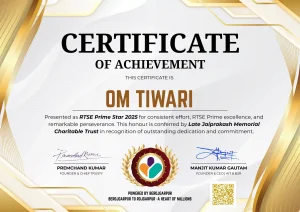 Rank1 Class10th Om Tiwari