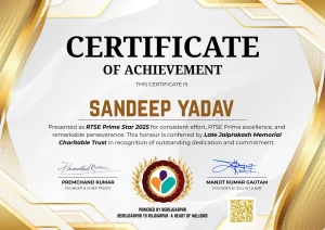 Rank2 Class10th Sandeep Yadav