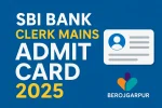 SBI Bank Clerk Mains Admit Card 2025