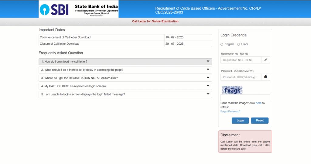 sbi cbo admit card 2025 out berojgarpur (b2r jobs) SBI-CBO-Admit-Card-2025