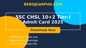 rpsc ras recruitment 2024:exam city details berojgarpur - b2r - rojgarpur SSC CHSL 10+2 Tier I Admit Card 2025