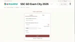 SSC GD Exam City 2026