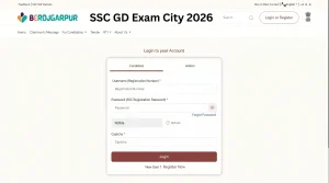 SSC GD Exam City 2026