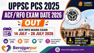 UPPSC PCS 2025 ACFRFO Exam Date 2026