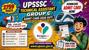 nta ugc net / jrf 2024 online form berojgarpur - b2r - rojgarpur UPSSSC Technical Assistant Group C Admit Card 2026